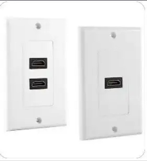 HDMI Wall Plate 1-Port, 2-Port in Video & TV Accessories in Calgary