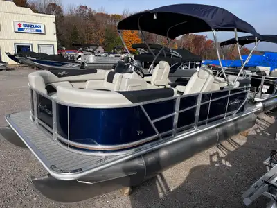 IN STOCK - 2025 Sunchaser Geneva 20 LR DH 3/4 Tritoon Powered By a Yamaha VF115hp Financing Availabl...