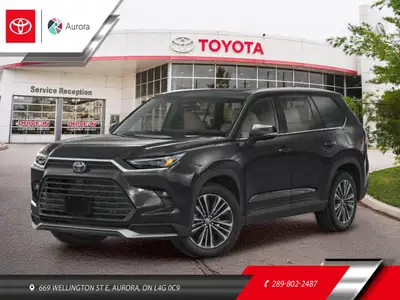 The 2026 Toyota Grand Highlander Hybrid Platinum MAX in stunning Midnight Black Metallic offers exce...