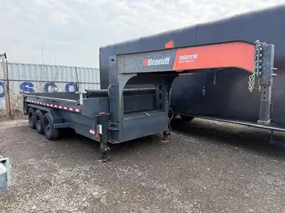2023 BRANDT 8.5 x 16-21K Gooseneck tri axle dump, GVWR 22000lbs and a cargo capacity of aproximatly...