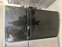 2230- Réfrigérateur KitchenAid noir congélateur en haut black fr