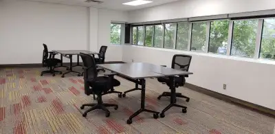 Turnkey private and open concept office/suite for a small entrepreneurial team with great amenities...