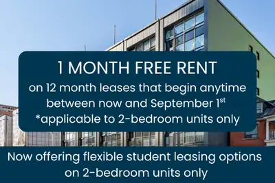 1 Month Free Rent, 2-Bed Apartment at 170 Metcalfe Move In Now!