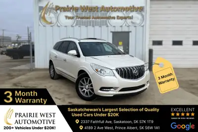 Welcome to Prairie West Automotive. 2014 Buick Enclave Call: (306) 380-8858 Text: (306) 380-6163 to...
