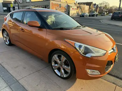 2012 HYUNDAI VELOSTER TECH PKG 1.6L 4 CYLINDER TURBO FWD LOW KM ONLY 85,000 KM CLEAN TITLE CARFAX AV...