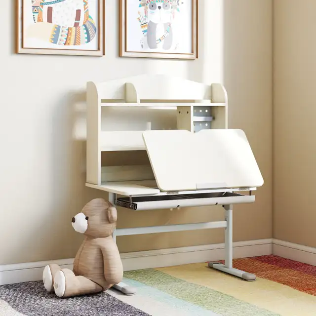 Kids Desk Height Adjustable with Tilted Desktop, Storage, Drawer in Toys & Games in City of Toronto - Image 8