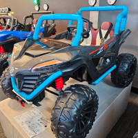 UTV Buggy For Kids! Rubber Wheels, Leather Seat & Sound System!