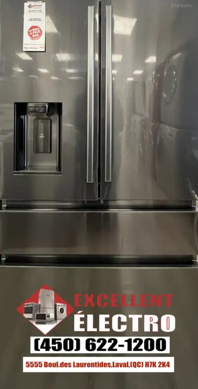 !! FRIGO MODERNE EN INOX NOIR!! *TAXES INCLUSES + 1 AN GARANTIE*, View more