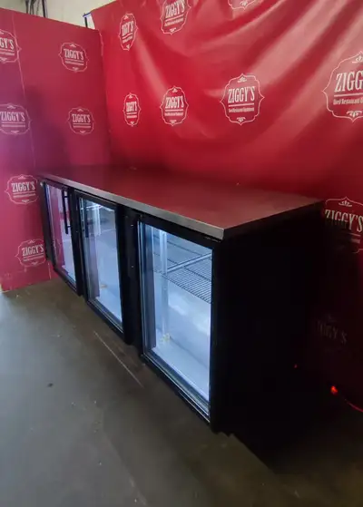True 90" 3 Door Bar Cooler Glass TBB-4G-LG only $2495 !, View more