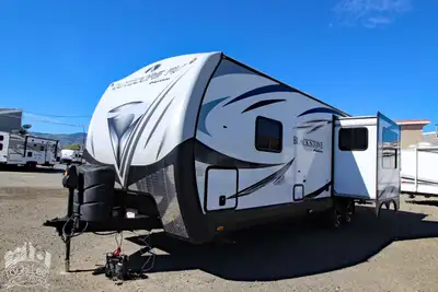 2017 Black Stone 250RKS Rear Kitchen Comfort with Four Season Capability Built for comfort in all co...