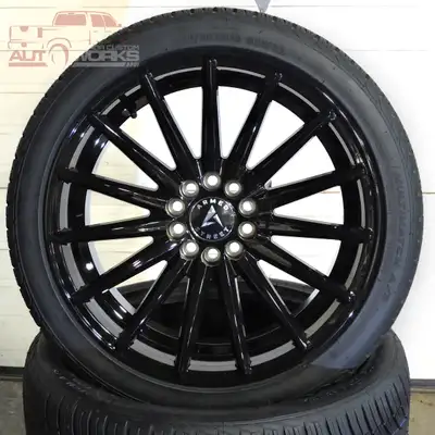 NEW!!! GLOSS BLACK 18 INCH rims W/NEW TIRES!! ARMED RIVAL ARMED RIVAL GLOSS BLACK 18-INCH WHEELS! CO...