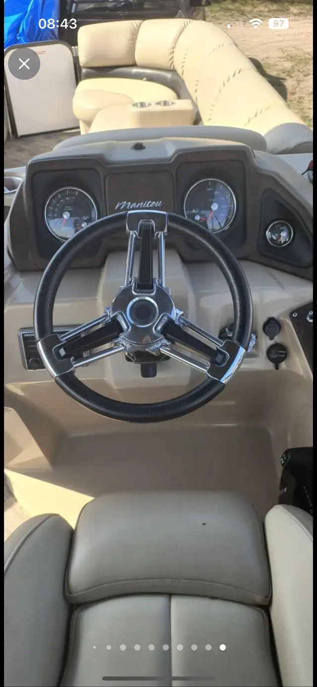 2018 Manitou 24 ENCORE PONTON 3 QUILLES DE LUXE, AVEC DEUX MOTEU in Powerboats & Motorboats in Lac-Saint-Jean - Image 20
