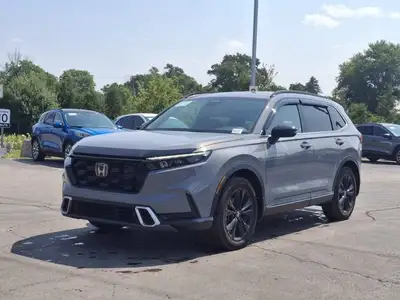 Look at this certified 2024 Honda CR-V Hybrid Touring AWD | Leather | Sunroof | Nav | Heated Wheel +...