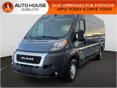 2022 RAM PROMASTER 3500 HIGH ROOF EXT 159 WB WITH 86995 KMS. WITH BACKUP CAMERA, PUSH BUTTON START,...