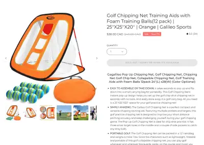 Golf Chipping Nets Golf Net Training Aids, View more