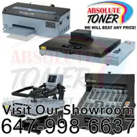 $175/Mon. DTF Printer & Curing Oven & Powder Shaker & Heat Press