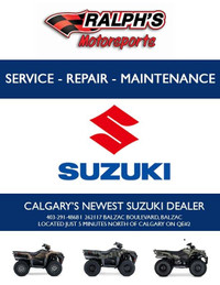 Suzuki ATV & Motorcycle Repair - Ralph's Motorsports