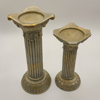 Decorative candle holder pillars