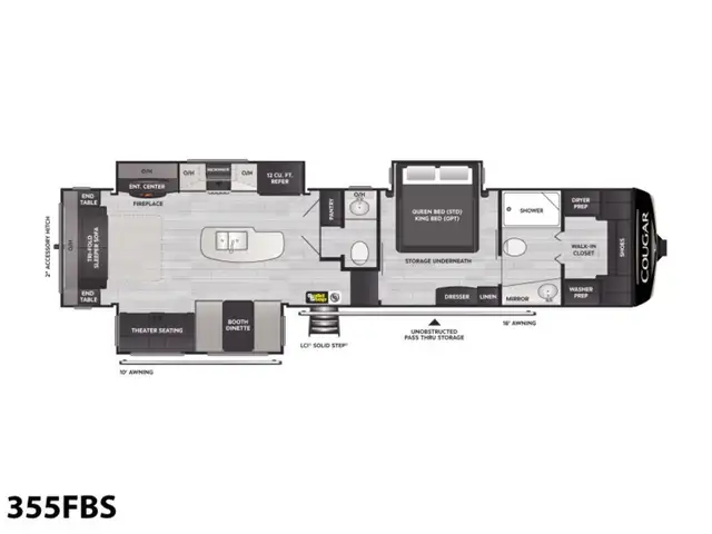 2022 Keystone RV Cougar Premium 355FBS in Travel Trailers & Campers in Penticton - Image 3