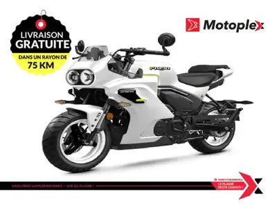 Motoplex St-Eustache PAPIO SS Garantie 5 ans Groupe Motopropulseur. Avec un design de moto retro-spo...