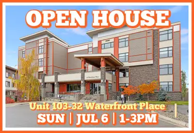 OPEN HOUSE | OPEN HOUSE SUNDAY | JULY 6 | 1-3PM ~ NEW PRICE $569,800 ~ Downtown Unit 103-32 Waterfro...