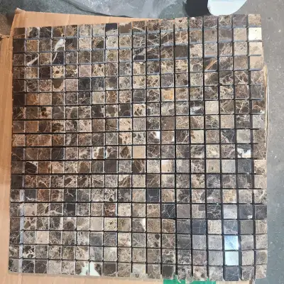 New Stilish Polished Marble 11-1/4 in. x 12-1/2 in. Mosaic Tile, View more