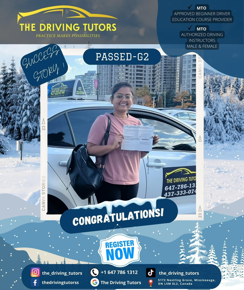 MTO Driving School G & G2 Driving Lessons, Instructor 6477861312
