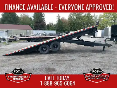 NEW 24ft Deck Over Power Tilt from Canada Trailers - (2) 7,000lb Axles w/ Easy Lube Spindles - ST235...