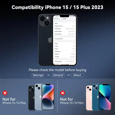 Camera Lens Protector for iPhone 15/15 Plus, View more