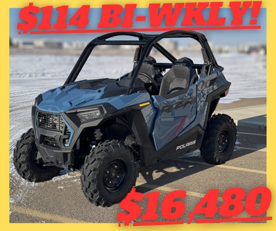 JUST ARRIVED USED 2024 RZR TRAIL SPORT IN BLUE! PAYMENTS AS LOW AS $114 BIWKLY! ONLY 274 KMS 19HRS F...