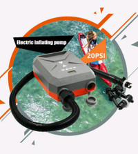 20PSI Inflatable Electric Air Pump High Pressure Speed Portable
