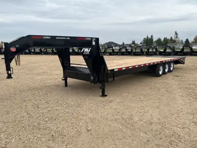 Trailers located in Westlock, AB NEW 2026 SWS 8.5 x 32' Gooseneck Trailer Tri Axle 3 x 7000 lb Axles...
