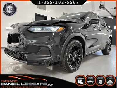 HONDA HR-V SPORT AWD CVT, MAG 18PO, TOIT, 2.0L, VOLANT ET SIÈGES CHAUFFANT, BIZONE, ANGLE MORTS POUR...