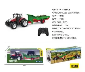 NEW 2.4G 1;24 6 CH FARM TRACTOR & MANURE SPREADER 712936 SALE $39.95 Function: forward/backward, tur...