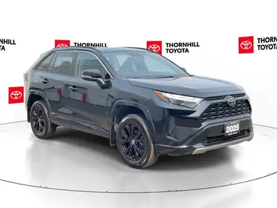 Thornhill Toyota Proudly Presents This Black 2025 Toyota RAV4 Hybrid with SE AWD Package, Featuring...