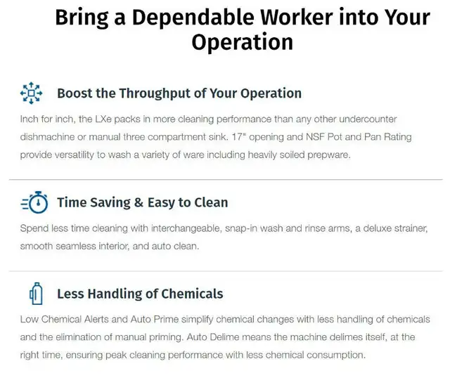 Hobart  Commercial Under Counter Dishwasher (LXER Advansys) in Industrial Kitchen Supplies in City of Toronto - Image 7