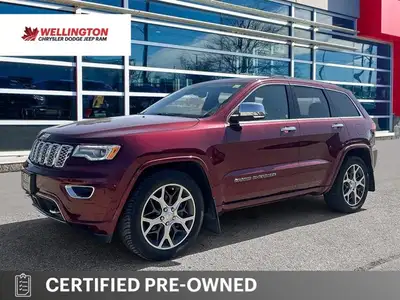 Velvet Red 2020 Jeep Grand Cherokee Overland 4X4, 8-Speed Automatic, 3.6L V6, Reverse Camera, Push B...