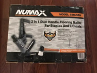 New NUMAX 2-in-1 Dual Handle Flooring Nailer For Staples and L