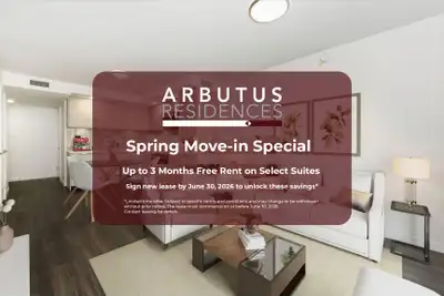 1.5BR *Special Offer Available* Spring Move-in Special Up to 3 Months Free Rent on Select Suites Sig...