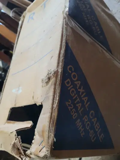1000ft coaxial cable with bag of cable ends, View more