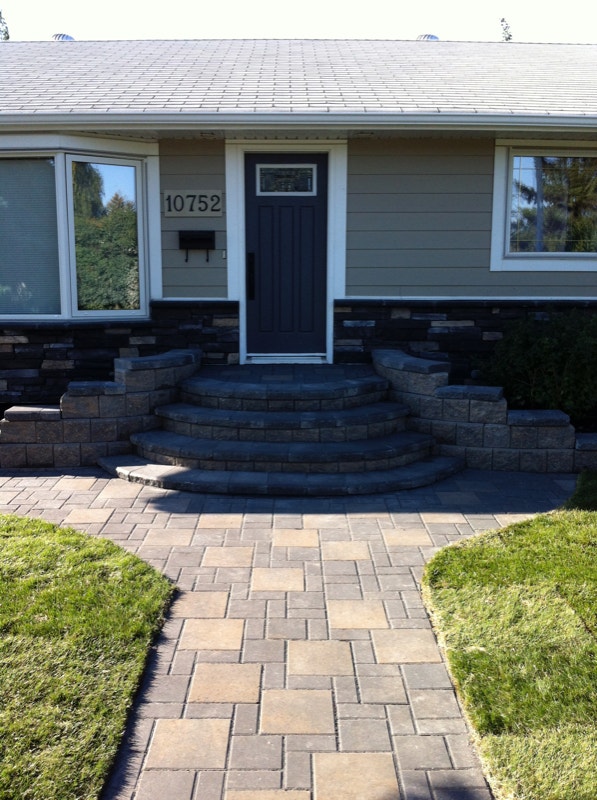 Patio stones, Retaining walls, Artificial Turf, Walkways Interlock