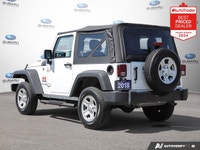 New Price! Bright White Clearcoat 2018 Jeep Wrangler JK Sport - Super Low KMs - Stereo Upgraded 4WD... (image 2)