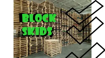 BLOCK s k i d for sale in stock 48 x 40 four ways, View more