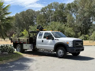 2012 Ford F-450 2012 Ford F-450 Dump Crane 8'x8' Deck Bigmax TC260.3 3443lb Capacity Muncie PTO Alum...