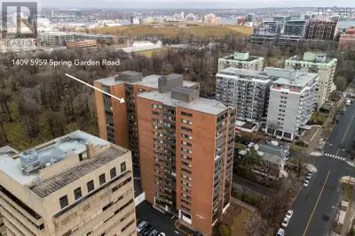 Unit 1409 at 5959 Spring Garden Road is a rare three-bedroom, two full bath condo offering an except...