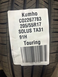 Kumho Solus TA31  NEW 205/55R17  Take Offs - just no labels Ottawa Ottawa / Gatineau Area Preview