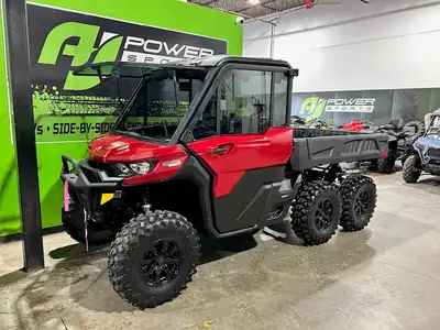 Ready for WORK or PLAY, this 2025 Can-Am Defender Limited 6X6 comes equipped with: -A powerful but q...
