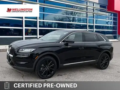Metallic Black 2022 Lincoln Nautilus Reserve AWD, 8-Speed Automatic, 2.7L V6 Turbo EcoBoost, Clean C...
