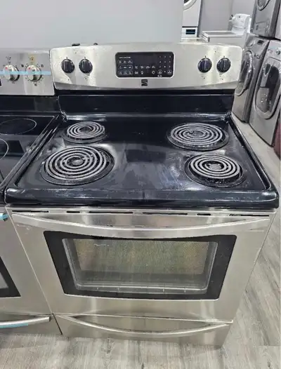 Kenmore 30" Stainless Steel Electric Coil Top Stove Oven Range, View more