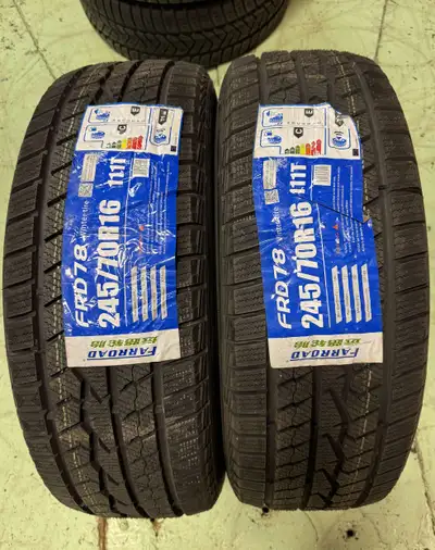 FARROAD WINTER TIRES -Tire Size: 245/70R16 -Brand/Model: FARROAD -SALE Price: $250 for two -Availabl...